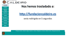 Tablet Screenshot of fundacioncaldeiro.org